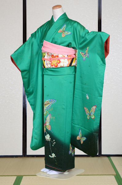 Long-sleeved kimono 6 items set / Furisode / FK#1-318