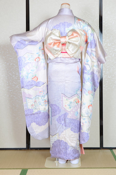 Long-sleeved kimono 6 items set / Furisode / FK#1-723