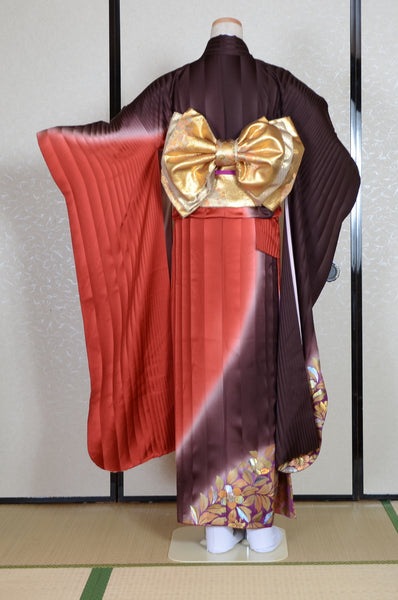 Long-sleeved kimono 6 items set / Furisode / FK#1-553