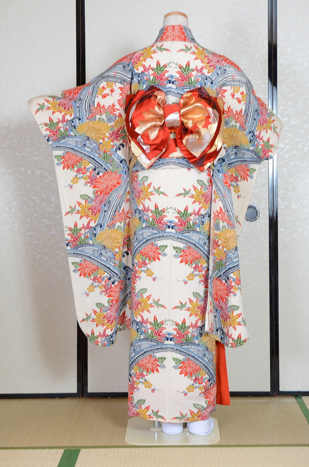 Long-sleeved kimono 6 items set / Furisode / FK#1-766