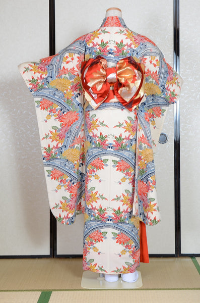 Long-sleeved kimono 6 items set / Furisode / FK#1-766