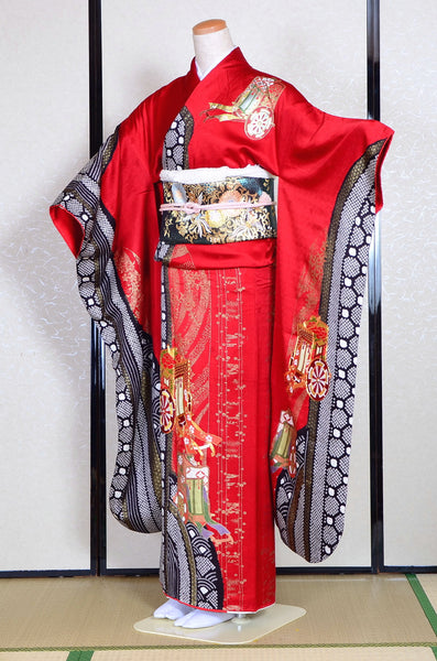 Long-sleeved kimono 6 items set / Furisode / FK#1-307