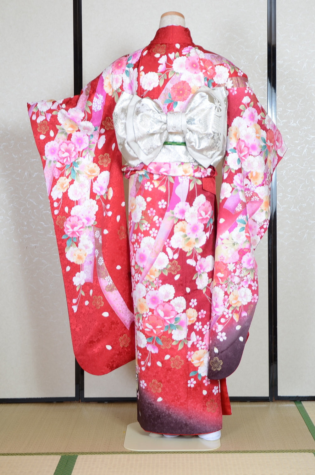 Long-sleeved kimono 6 items set / Furisode / FK#1-574