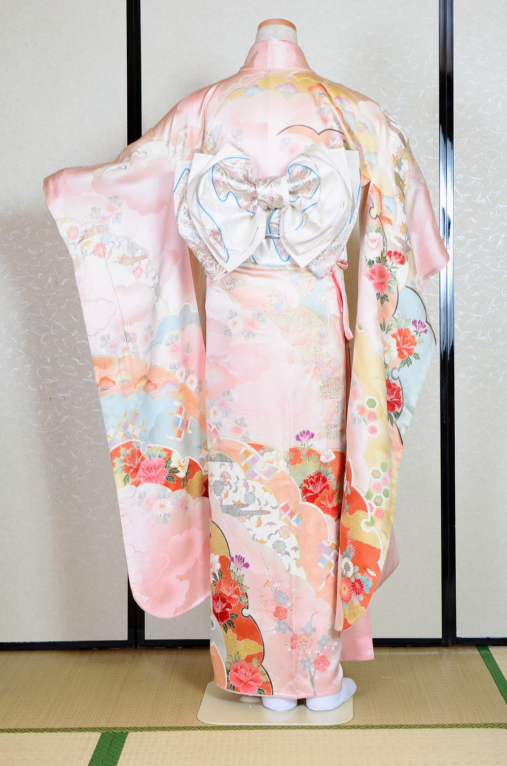 Long-sleeved kimono 6 items set / Furisode / FK#1-441