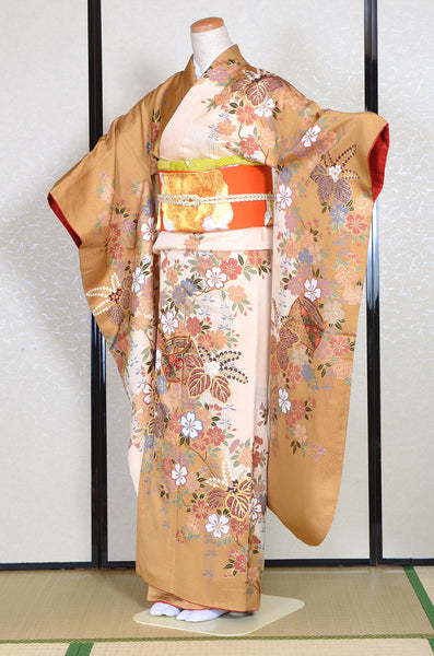 Long-sleeved kimono 6 items set / Furisode / FK#1-321