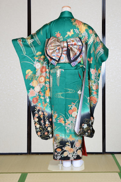 Long-sleeved kimono 6 items set / Furisode / FK#1-686