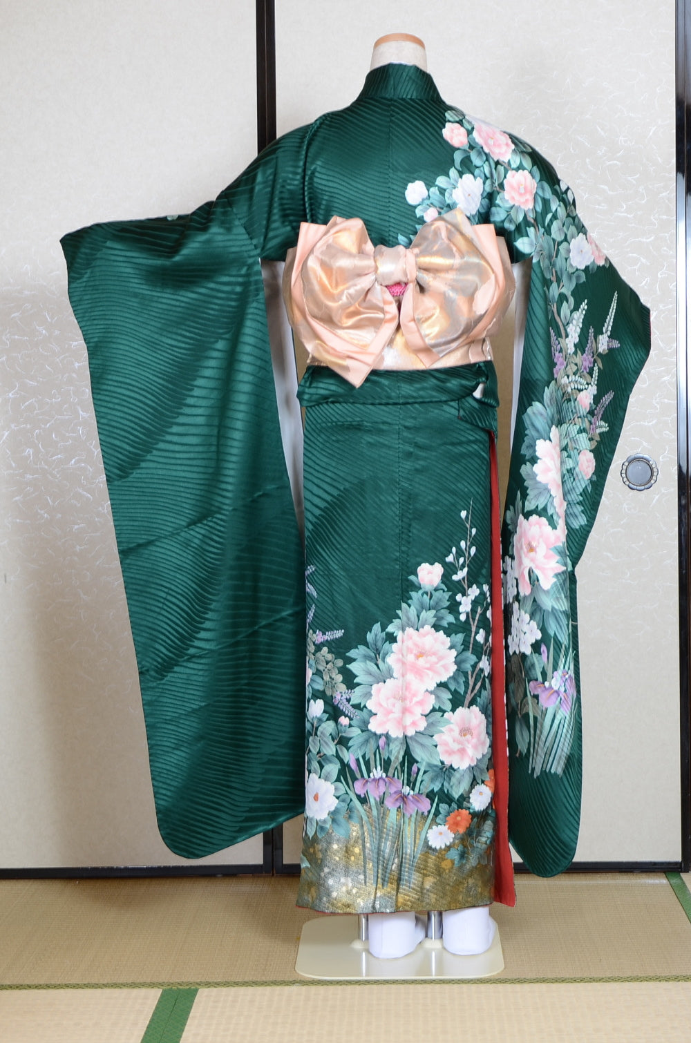 Long-sleeved kimono 6 items set / Furisode / FK#1-691