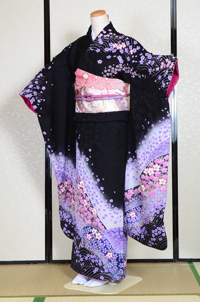 Long-sleeved kimono 6 items set / Furisode / FK#1-225
