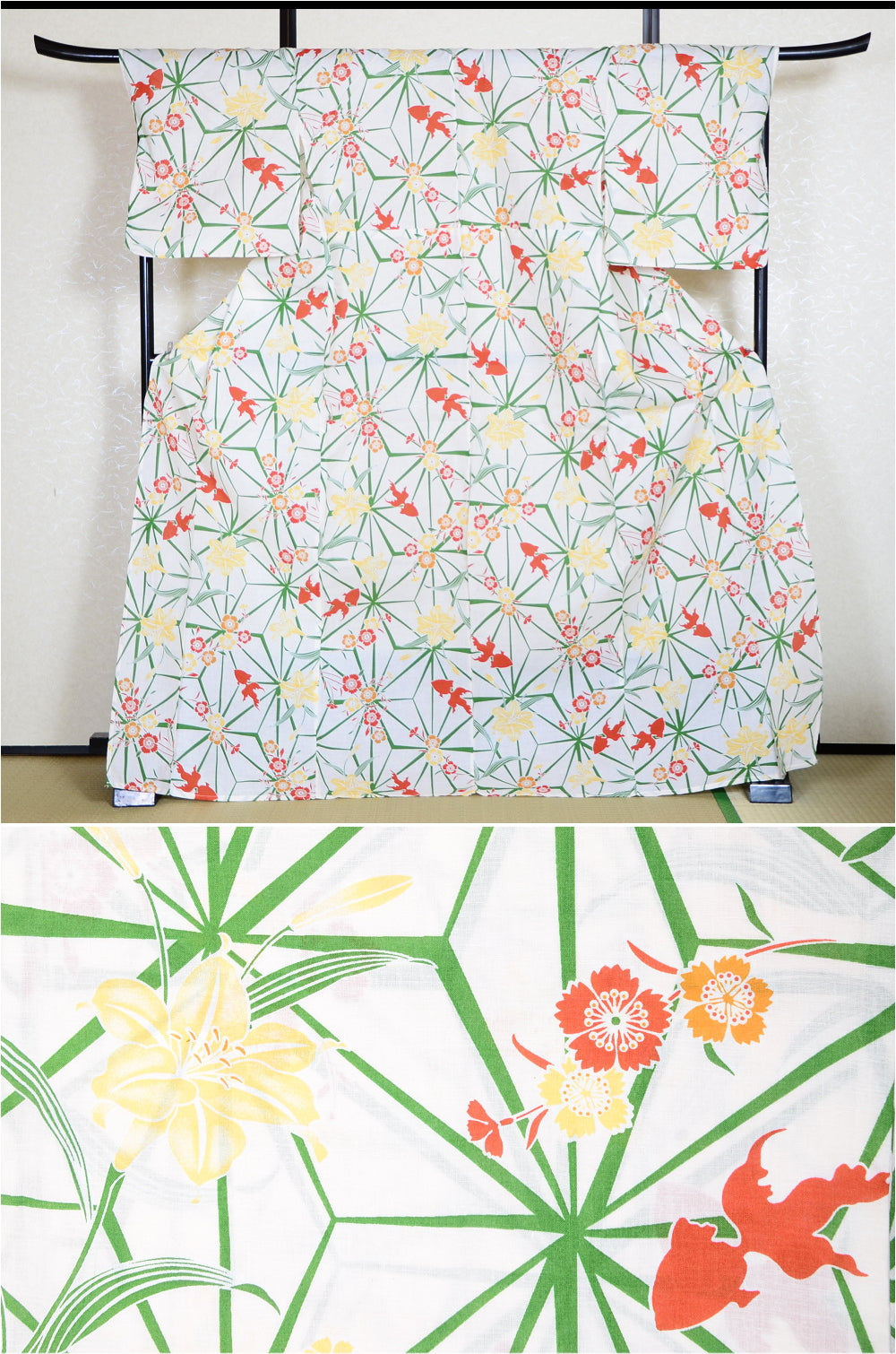 Japanese yukata kimono/ Plus size / P #254