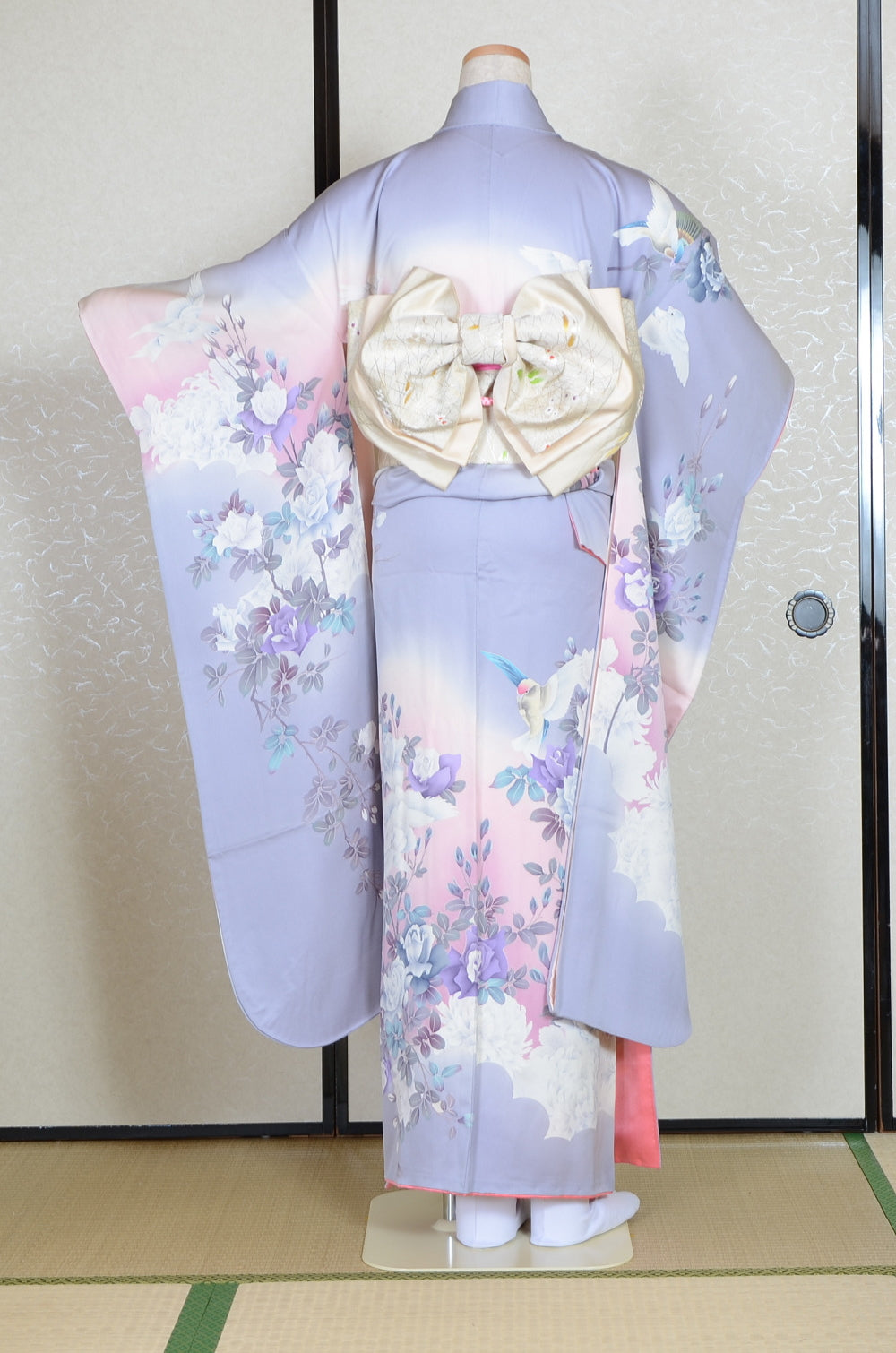 Long-sleeved kimono 6 items set / Furisode / FK#1-694