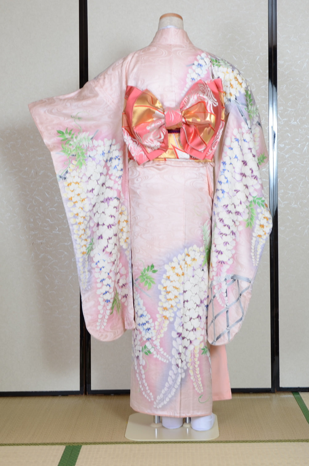 Long-sleeved kimono 6 items set / Furisode / FK#1-562
