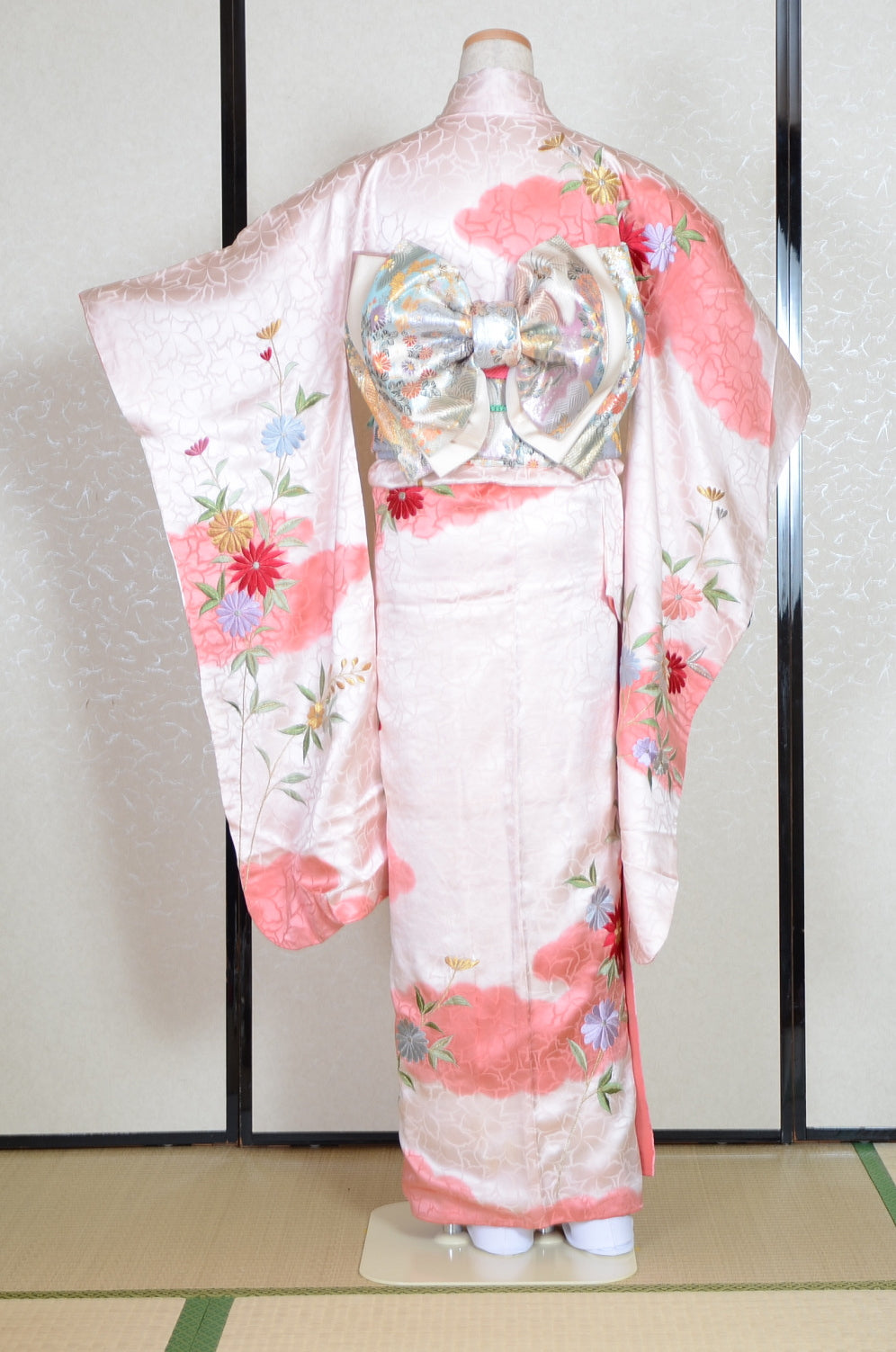 Long-sleeved kimono 6 items set / Furisode / FK#1-573