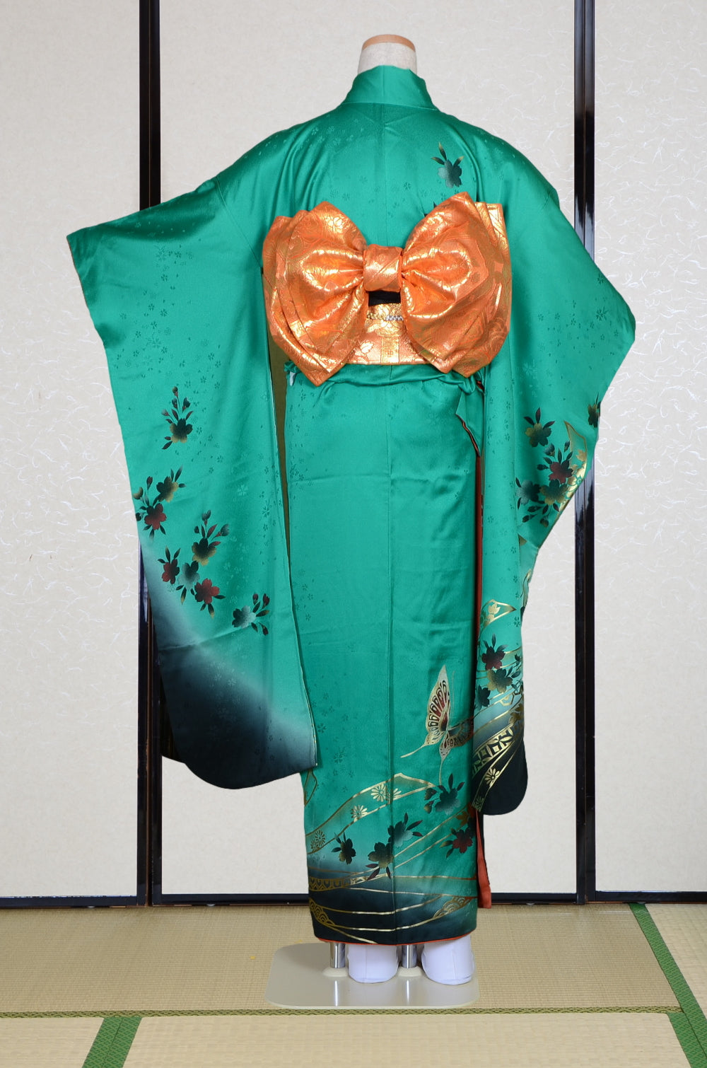 Long-sleeved kimono 6 items set / Furisode / FK#1-822