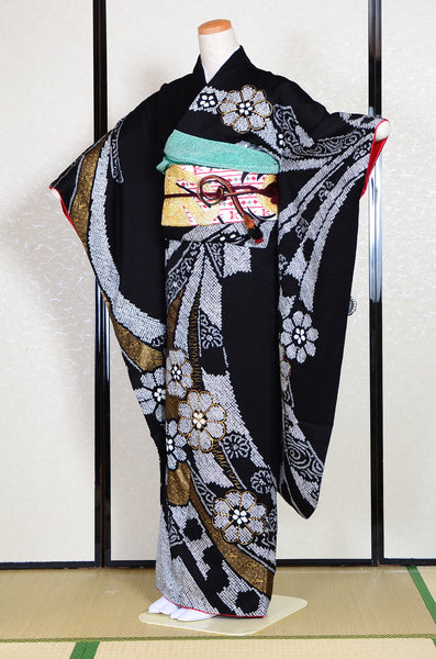 Long-sleeved kimono 6 items set / Furisode / FK#1134