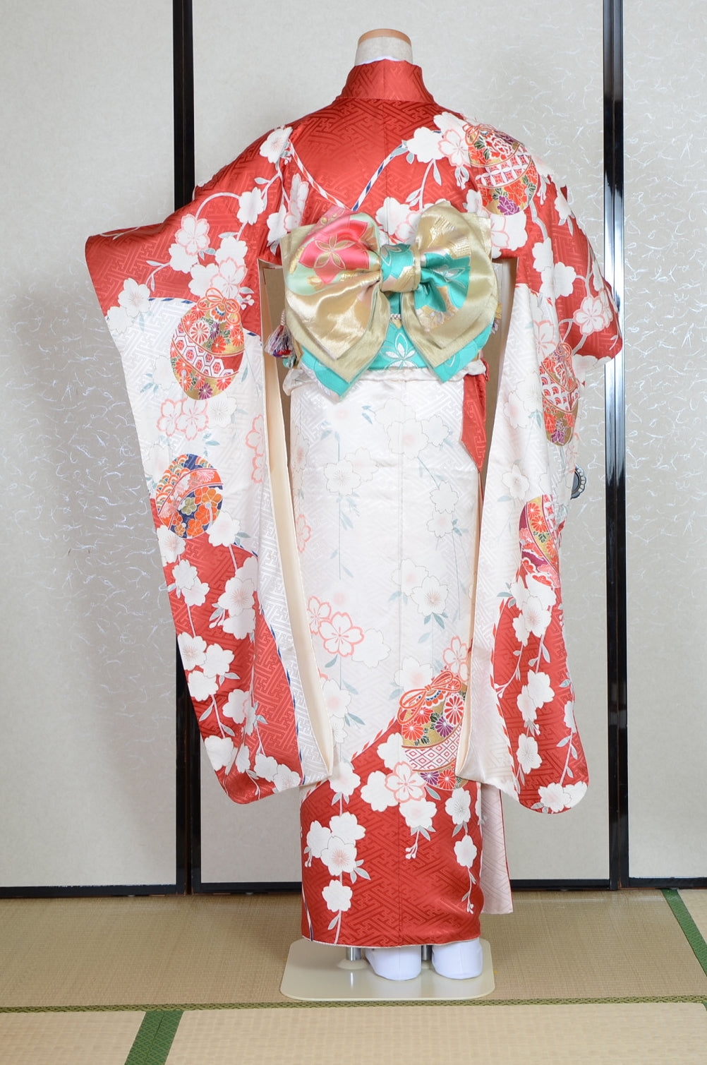 Long-sleeved kimono 6 items set / Furisode / FK#1-530