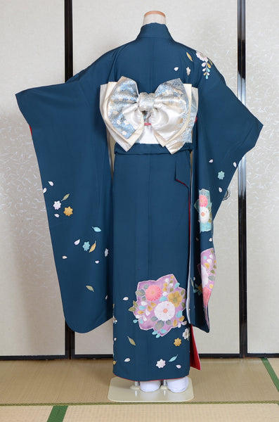 Long-sleeved kimono 6 items set / Furisode / FK#1-745