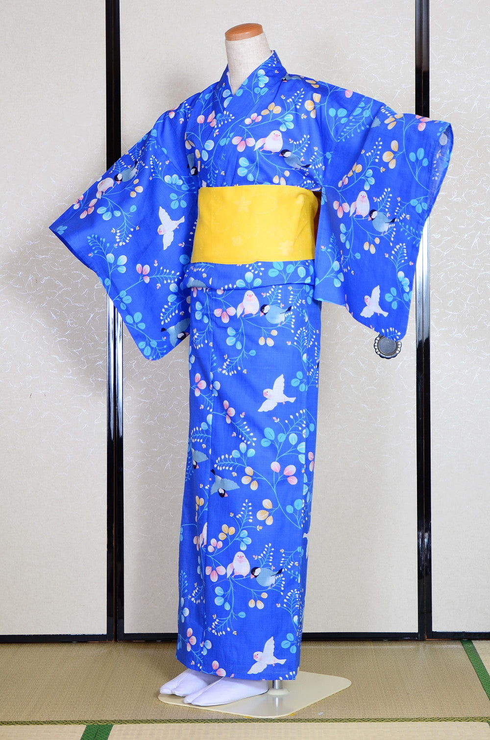 Japanese yukata kimono / D #172