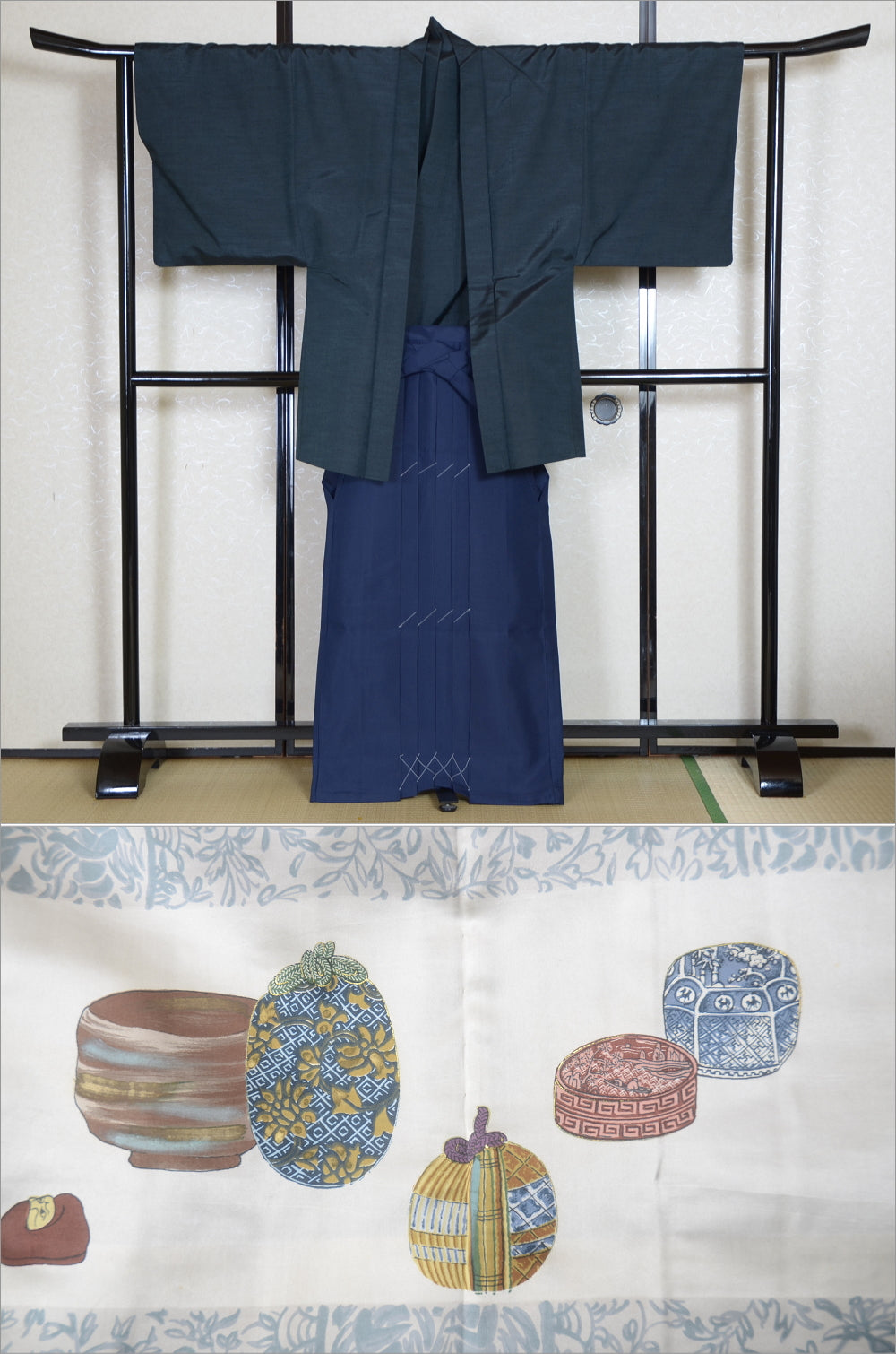 Jacket, kimono, hakama set / JKH #772