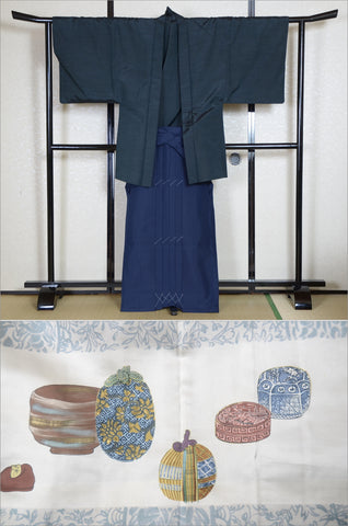 Jacket, kimono, hakama set / JKH #772