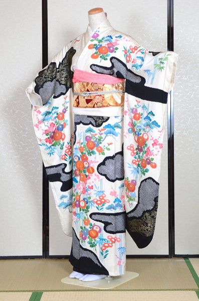 Long-sleeved kimono 6 items set / Furisode / FK#1-357