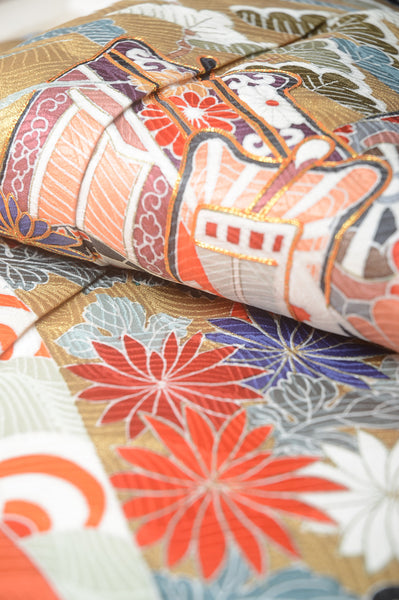 Long-sleeved kimono 6 items set / Furisode / FK#1-313