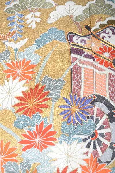 Long-sleeved kimono 6 items set / Furisode / FK#1-313