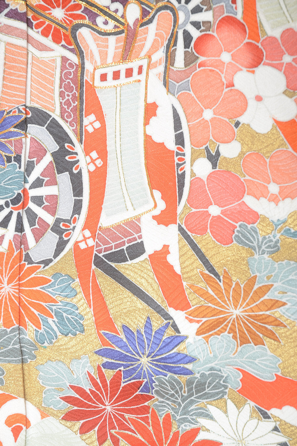 Long-sleeved kimono 6 items set / Furisode / FK#1-313