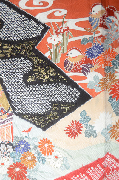 Long-sleeved kimono 6 items set / Furisode / FK#1-313