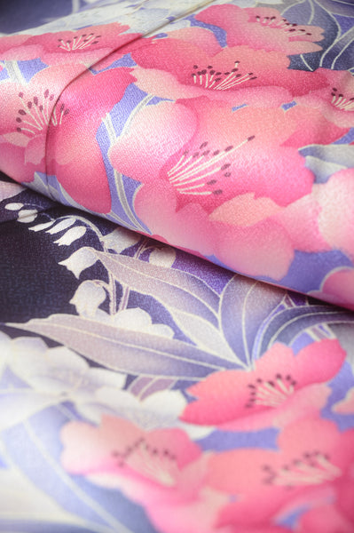 Long-sleeved kimono 6 items set / Furisode / FK#1-314