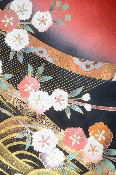 Long-sleeved kimono 6 items set / Furisode / FK#1182