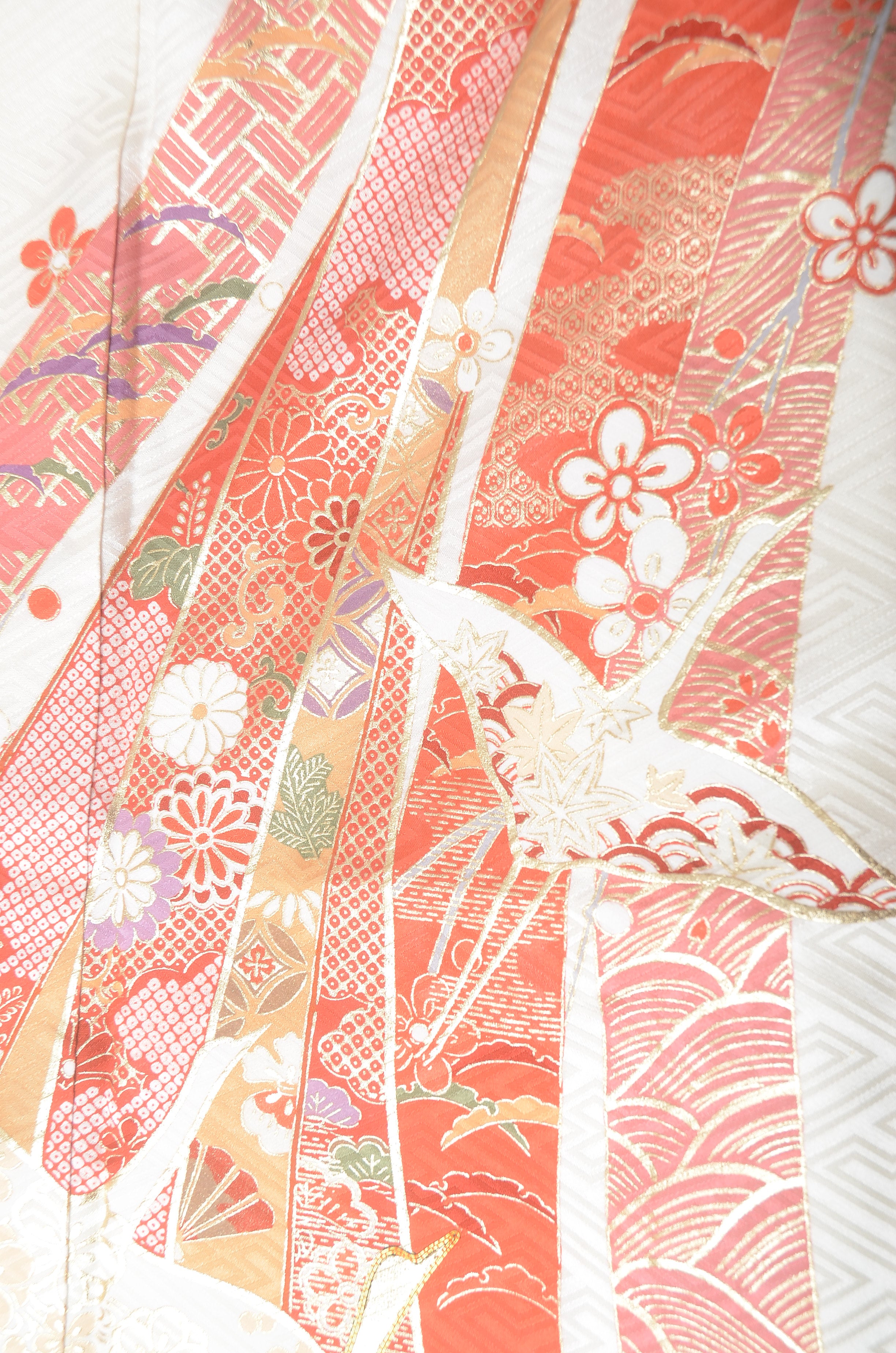 Long-sleeved kimono 6 items set / Furisode / FK#1184