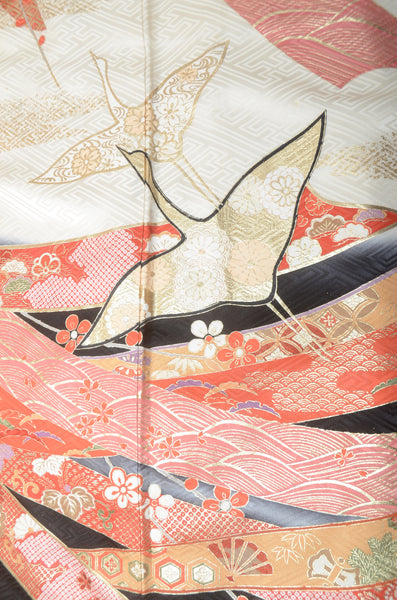 Long-sleeved kimono 6 items set / Furisode / FK#1184