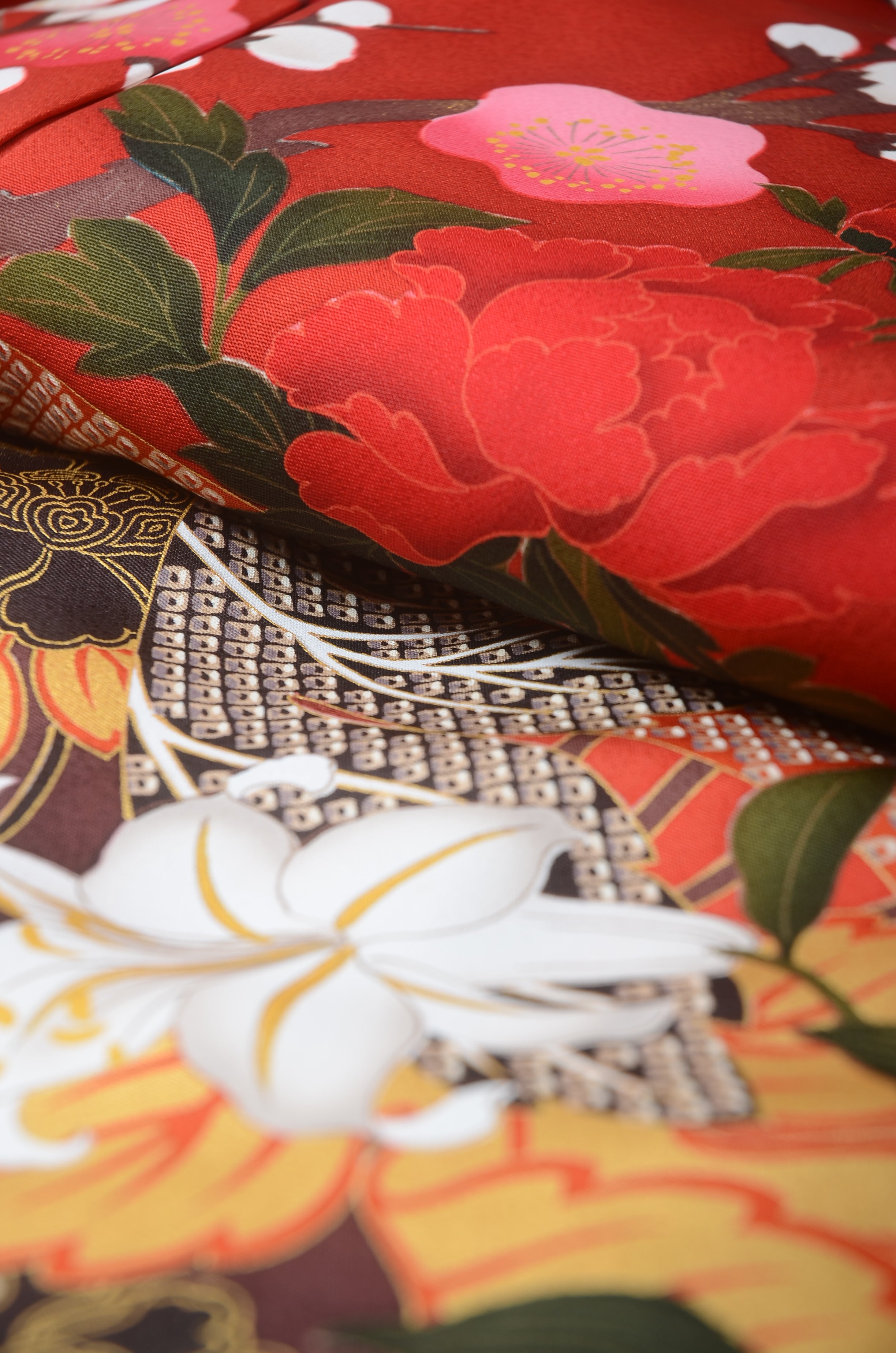 Long-sleeved kimono 6 items set / Furisode / FK#1187