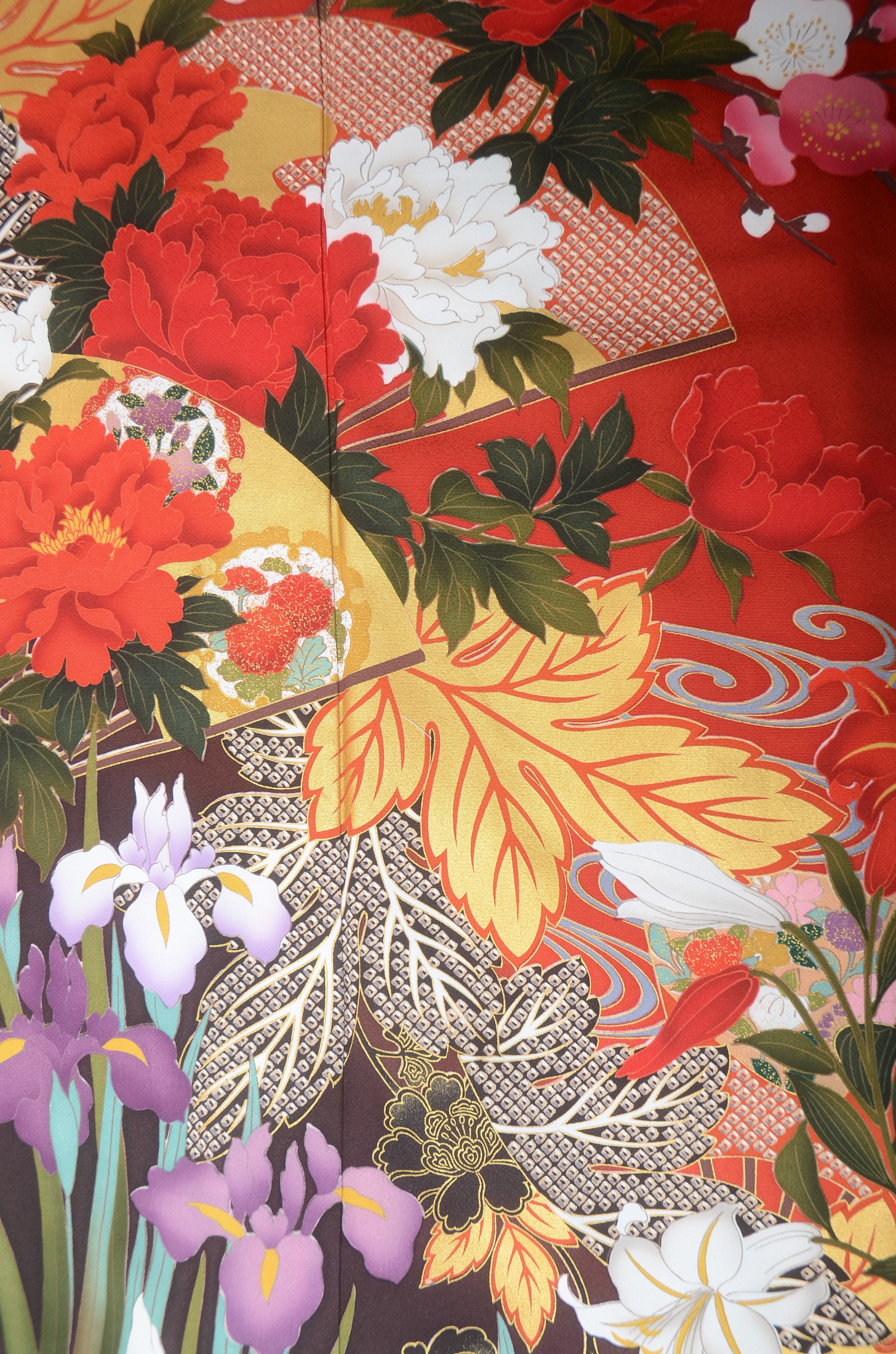 Long-sleeved kimono 6 items set / Furisode / FK#1187