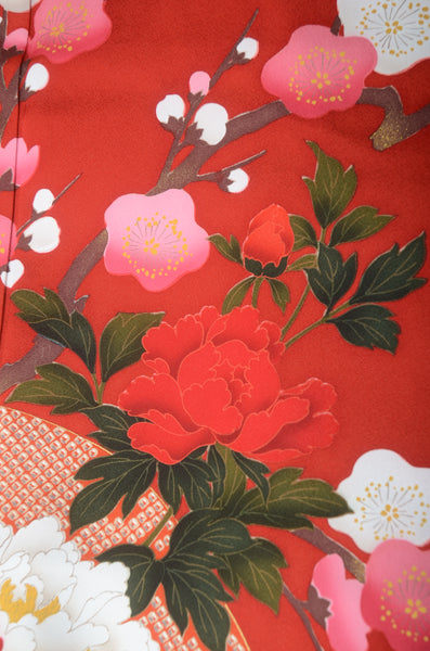 Long-sleeved kimono 6 items set / Furisode / FK#1187