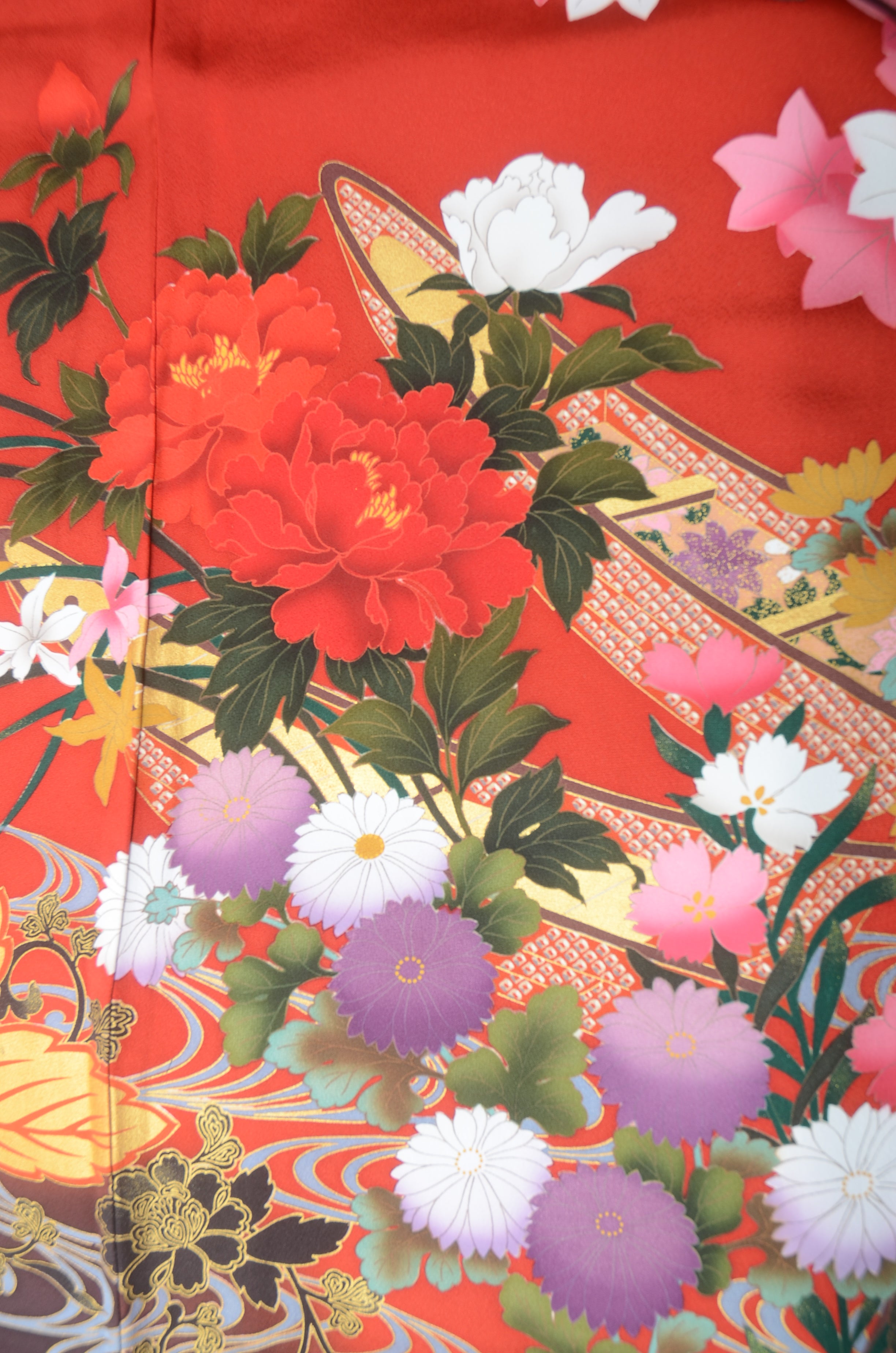 Long-sleeved kimono 6 items set / Furisode / FK#1187