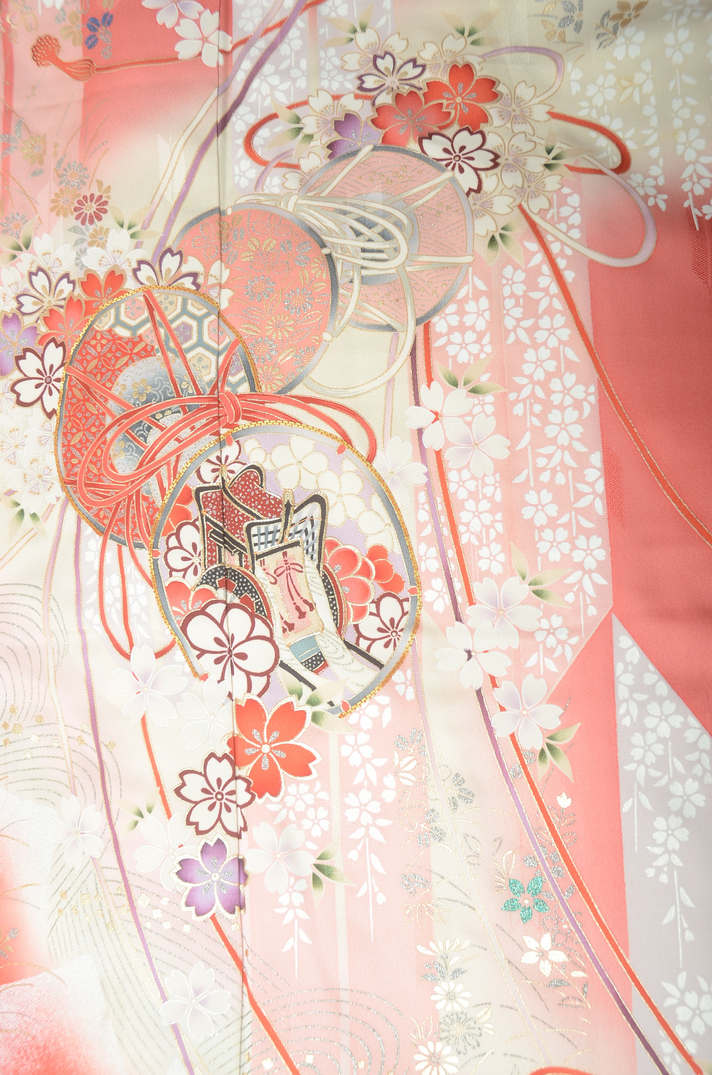 Long-sleeved kimono 6 items set / Furisode / FK#1188