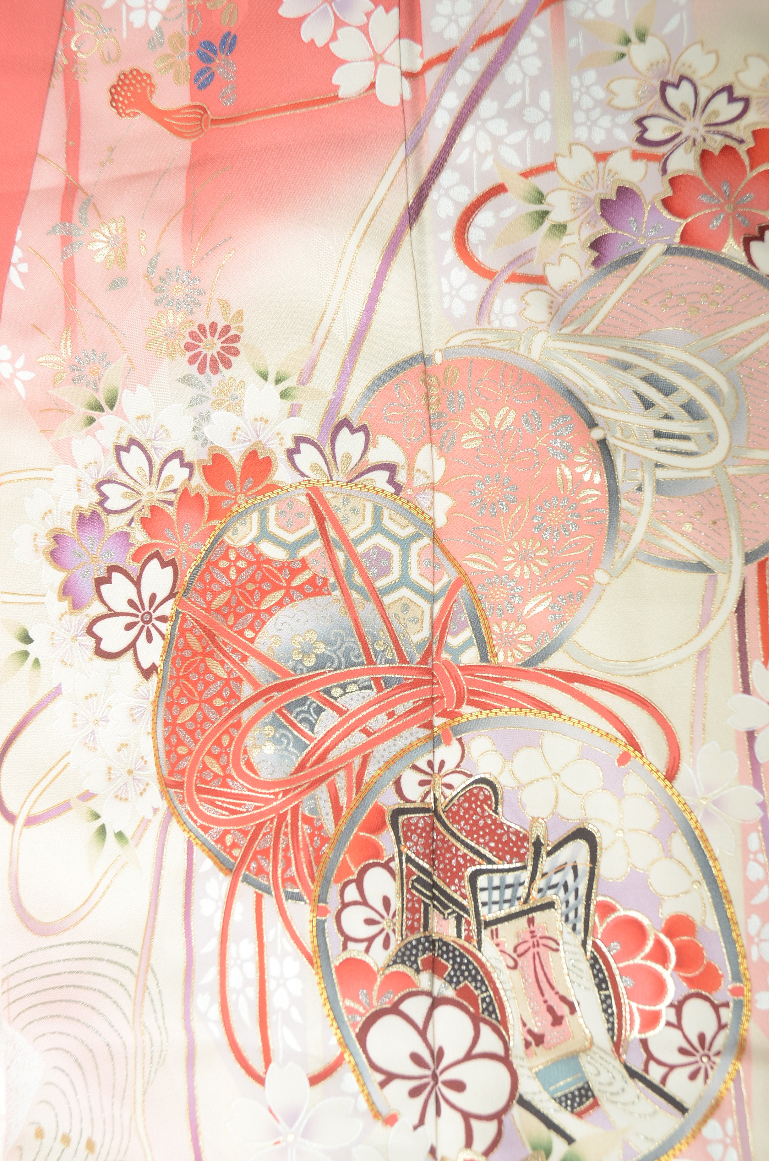 Long-sleeved kimono 6 items set / Furisode / FK#1188