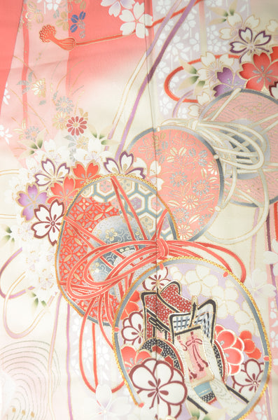 Long-sleeved kimono 6 items set / Furisode / FK#1188