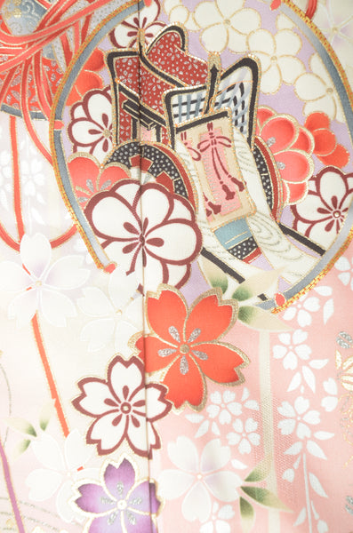 Long-sleeved kimono 6 items set / Furisode / FK#1188