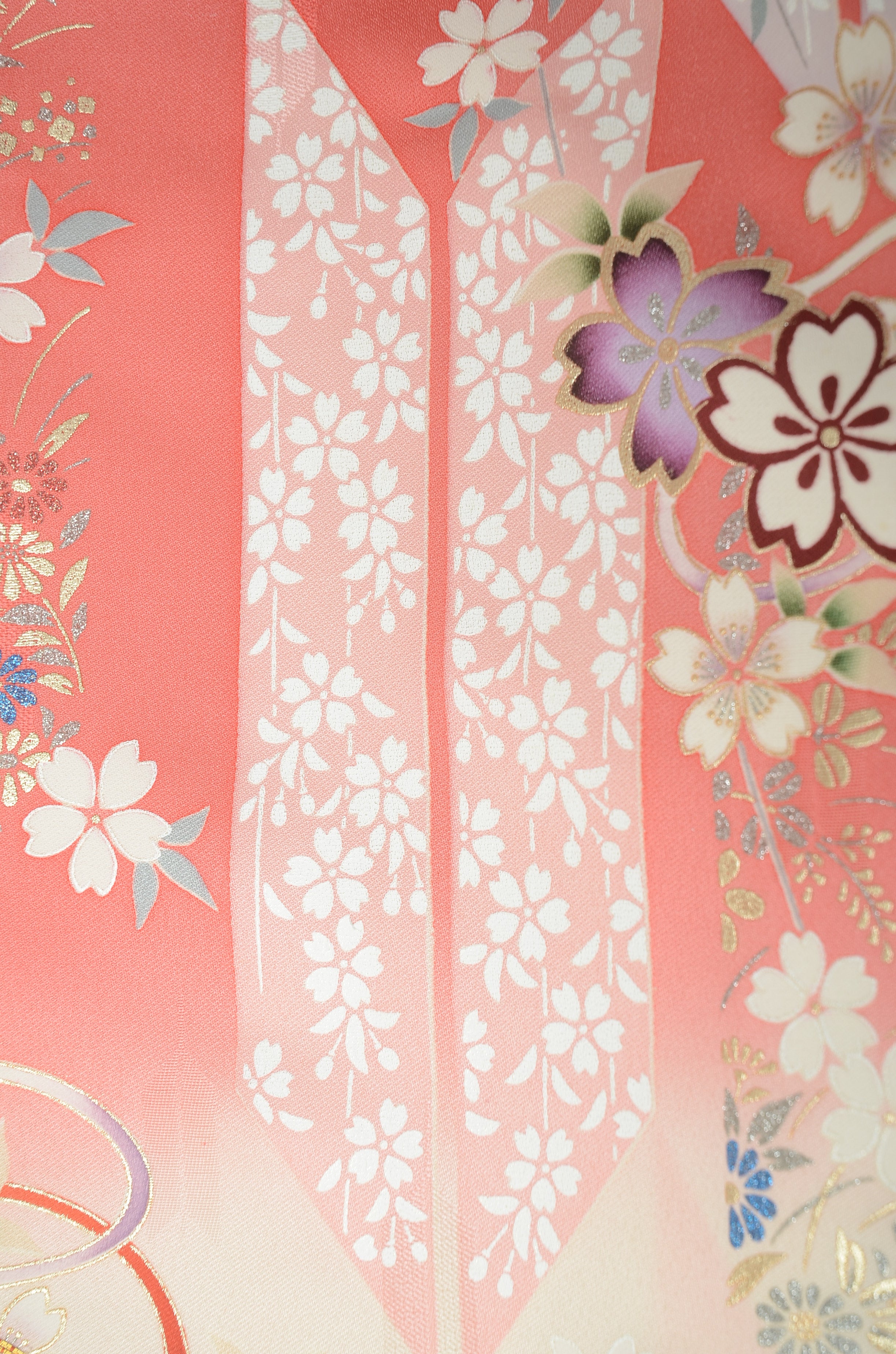 Long-sleeved kimono 6 items set / Furisode / FK#1188