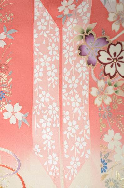 Long-sleeved kimono 6 items set / Furisode / FK#1188