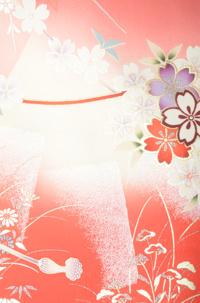 Long-sleeved kimono 6 items set / Furisode / FK#1188