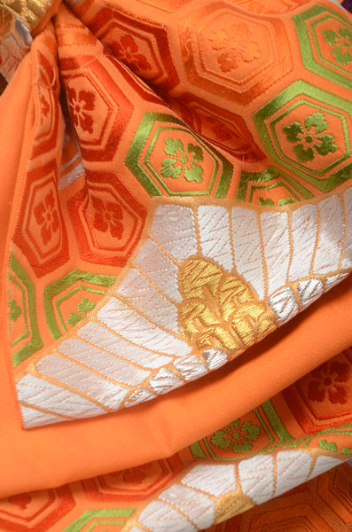 Long-sleeved kimono 6 items set / Furisode / FK#1189