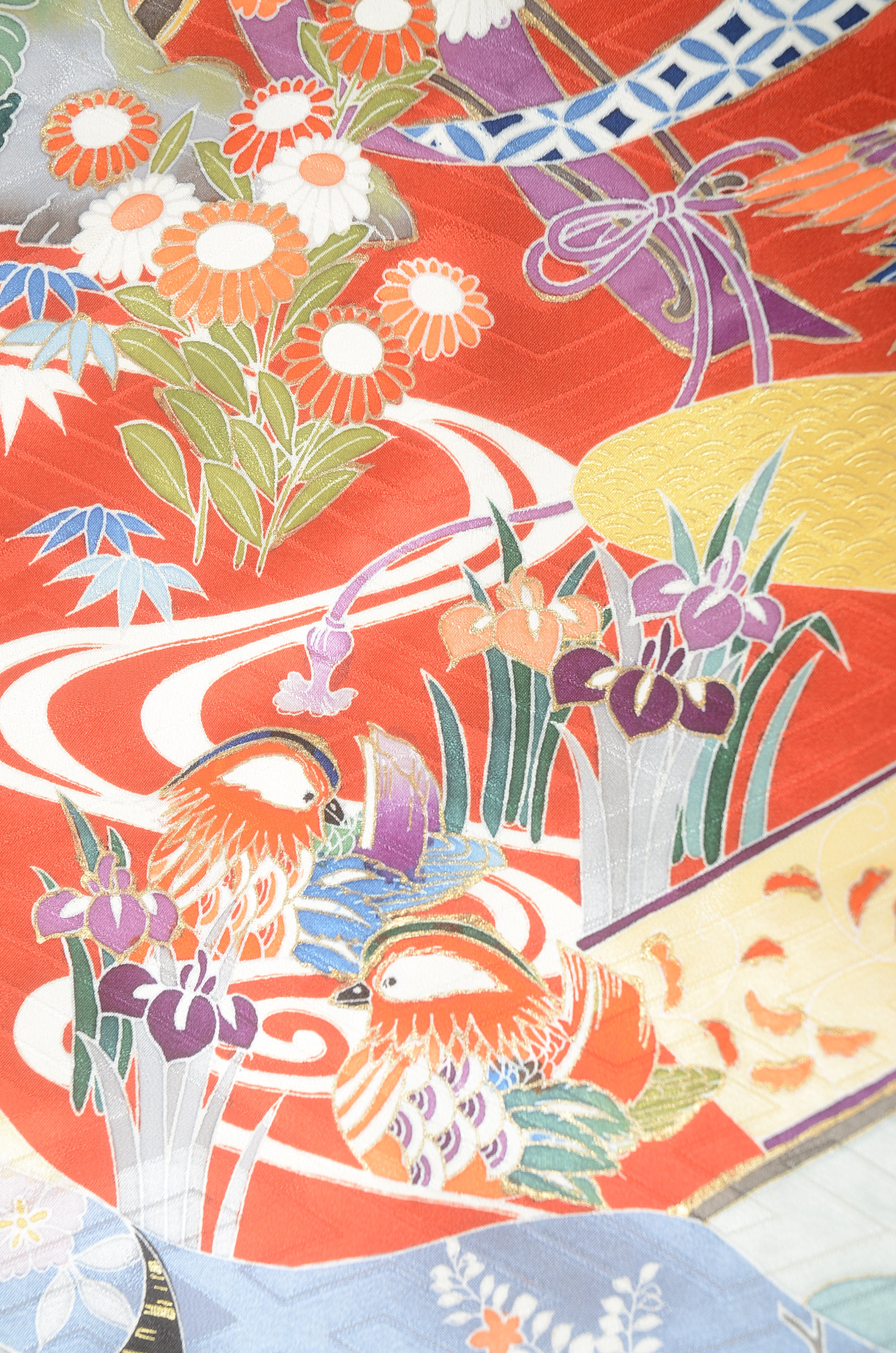 Long-sleeved kimono 6 items set / Furisode / FK#1191