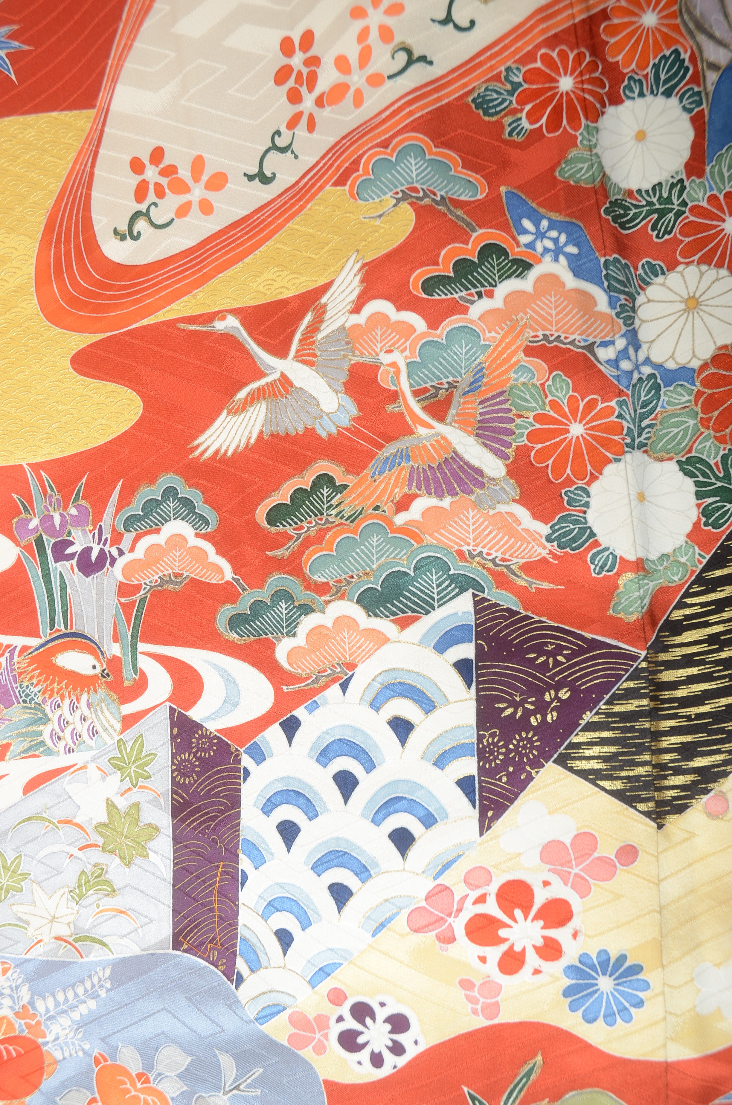 Long-sleeved kimono 6 items set / Furisode / FK#1191