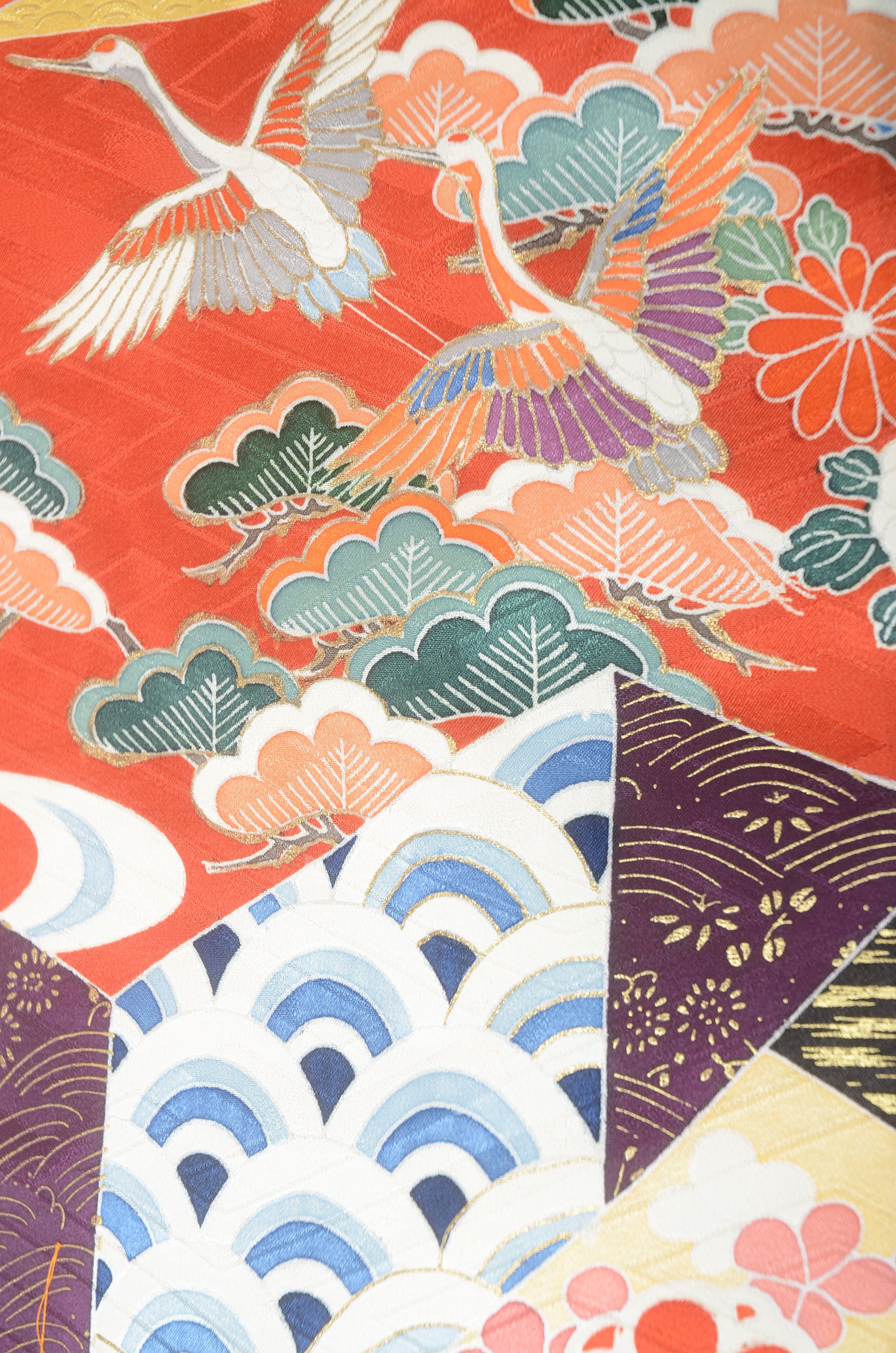 Long-sleeved kimono 6 items set / Furisode / FK#1191