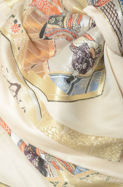 Long-sleeved kimono 6 items set / Furisode / FK#1191