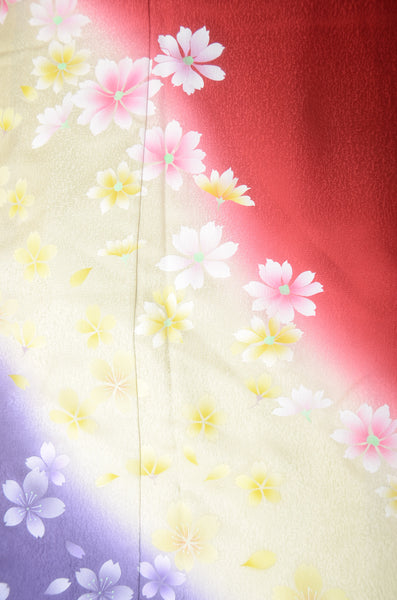 Long-sleeved kimono 6 items set / Furisode / FK#1192