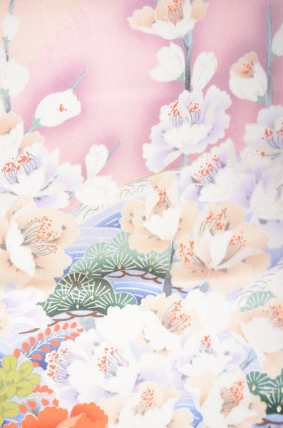 Long-sleeved kimono 6 items set / Furisode / FK#1193